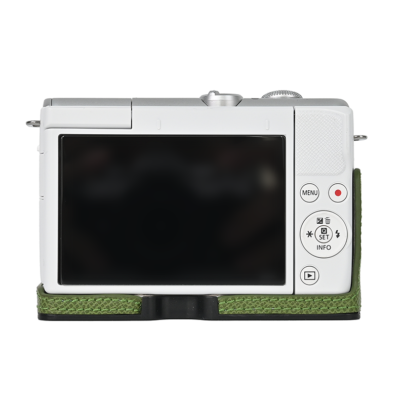 Funda de cuero PU para cámara de vídeo, Protector de Base con estampado de Palma de medio cuerpo para Canon EOS M200, M100, M10, M2 M
