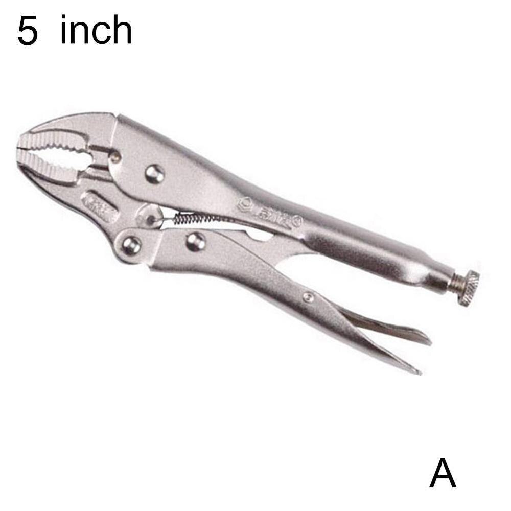 5 '' pro lige kæbe lås låsning muldvarp skruestik skruestik tænger rundt med tænger værktøj svejse klinge mund  i8 x 8: -en