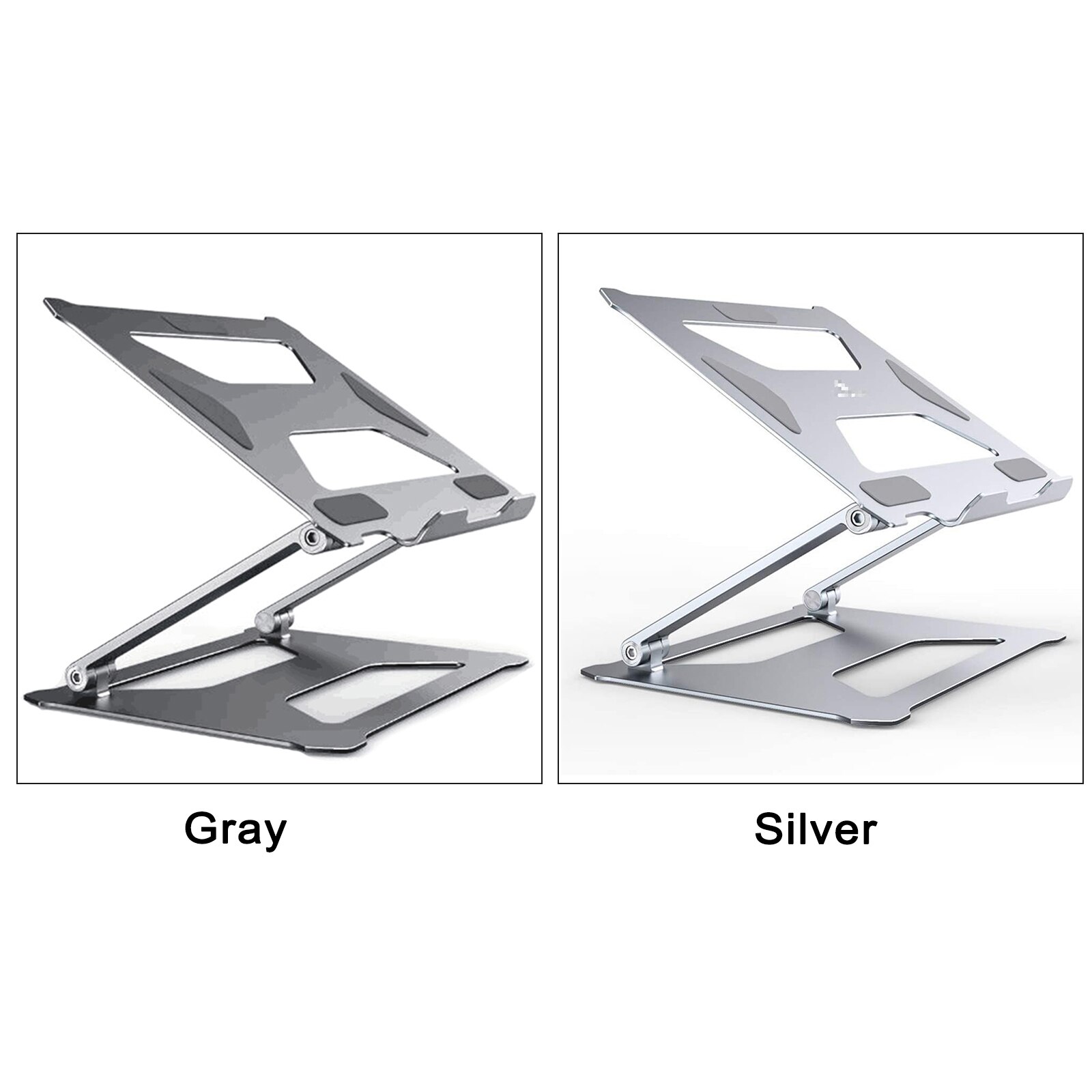 Aluminum Laptop Stand Ergonomic Laptop Tray Adjustable Cooling Laptop Stand Base Lifter For Notebook Computer Tablet Ventilation