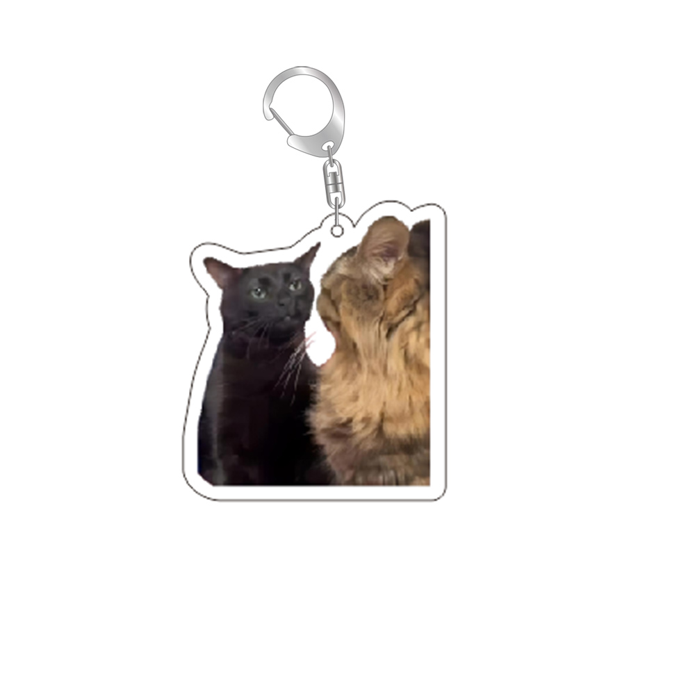gato meme série chaveiro estudante saco cordão feminino saco pingente chaveiro coisas bonitos barato para melhores amigos: Rosa