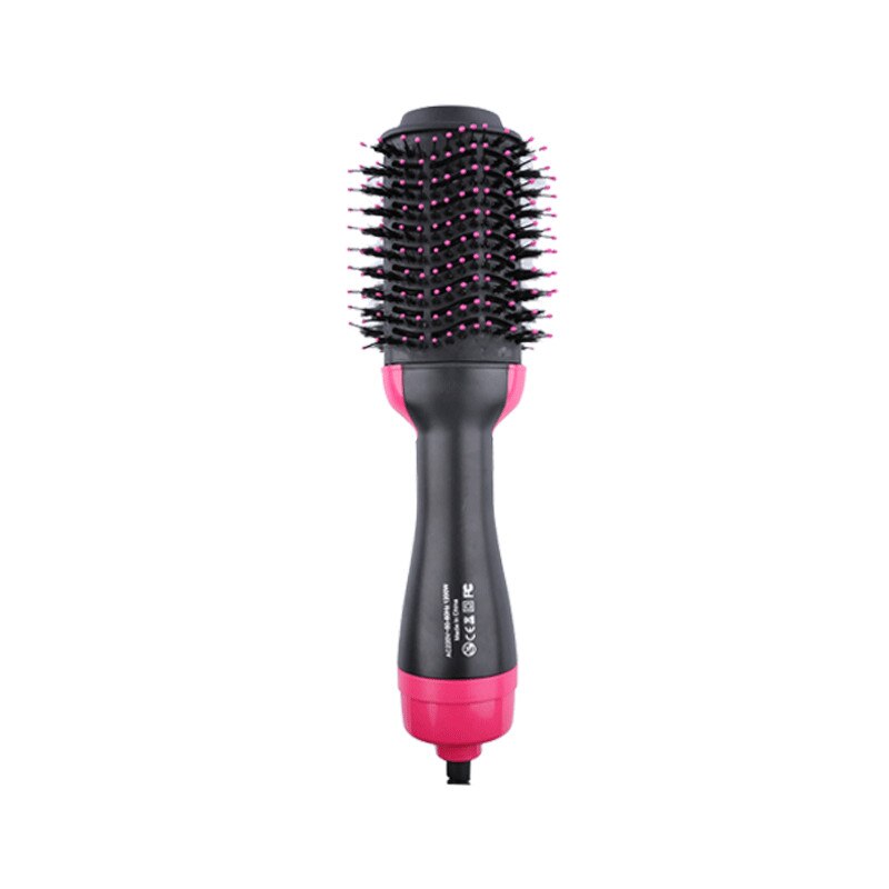 3 in 1 Hair Dryer Air Brush Women Hair Blower Brush Hair Curler And Straightening Brush Hairdryer Curling Comb: Light Green / US