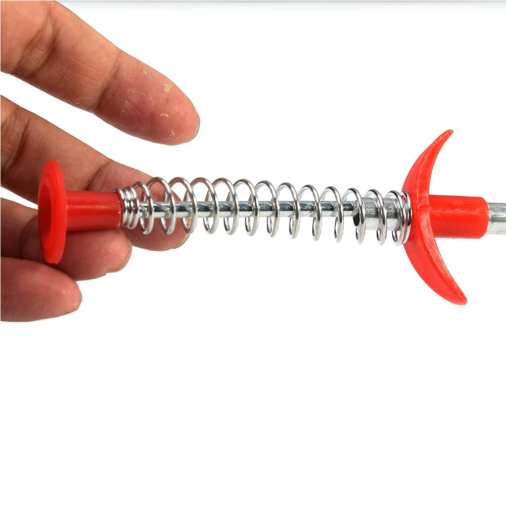 Prevent Sink Drain Clog Cleaner Water Sink Cleaner Snake Unblocker Kitchen Bath Rod Hair Remover Spring Pipe Dredging Tool