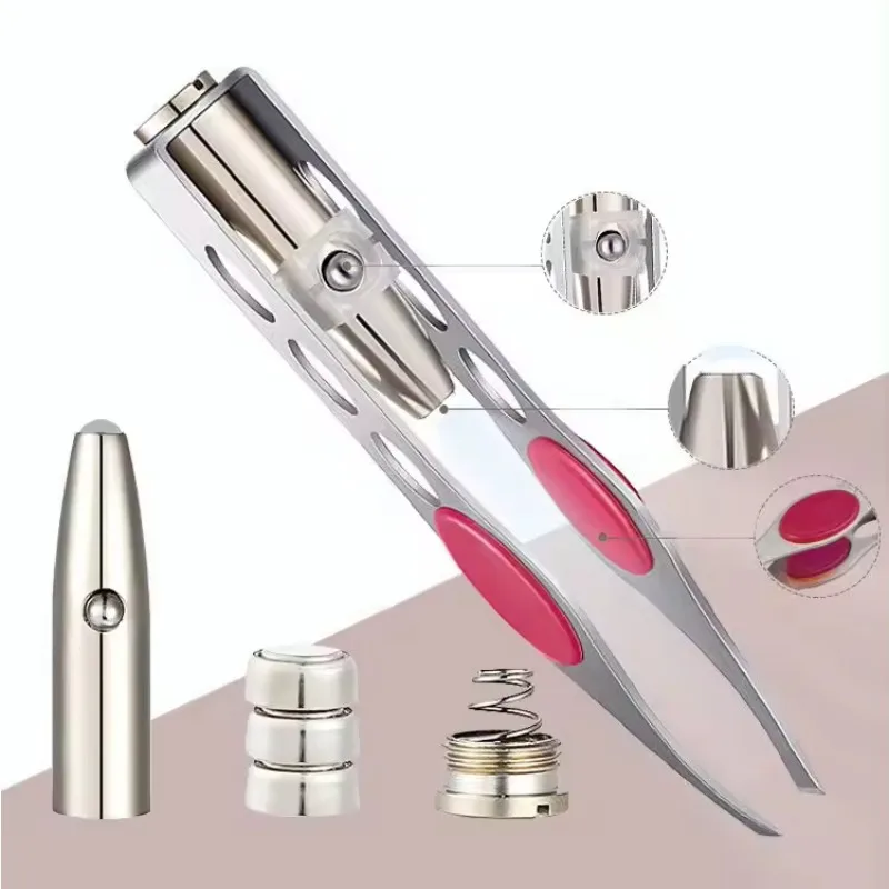 LED Lighted Eyebrow Tweezers Precise and Illuminated Beauty Tool for Brow Shaping