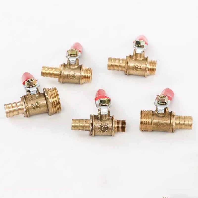 Pneumatische Valve 1/8 "1/4" 3/8 "1/2" Interne en externe Draad Kogelkraan Luchtcompressor Kogelkraan pneumatische componenten