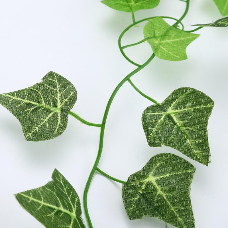 Seta verde artificiale appeso foglia di edera ghirlanda piante foglie di vite 1 pz fai da te per la decorazione del bagno di casa decorazione del partito in giardino caldo
