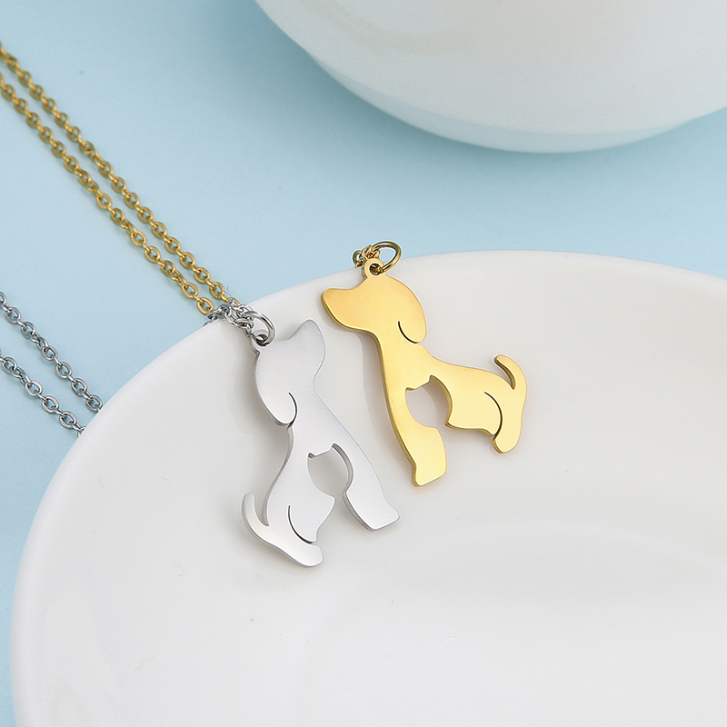 Cazador Hond Kat Huisdier Hangend Leuke Ketting Goud Kleur Rvs Ketting Kettingen Voor Vrouwen Sieraden Verkoop 2022