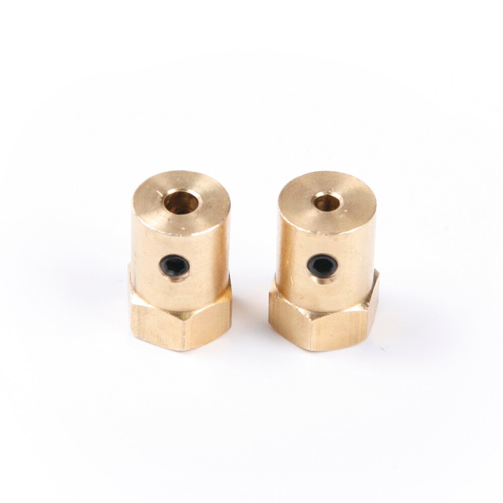 4Pcs/set Brass Coupling Hex Clamp Jaw Shaft Coupling CNC Motor Coupler Connector 3/4/5/6/7mm Shaft Diameter+Wrench