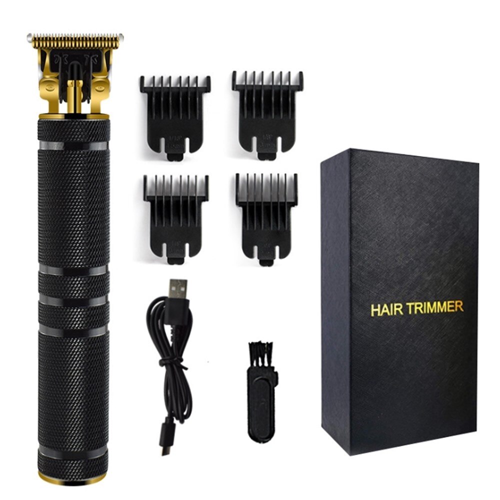 Cordless T blade Hair Trimmer Zero Barber Men Hair Clippers 1500mAh Beard Shaver Haircut Salon Electric USB Rechargeable Razor: 110471