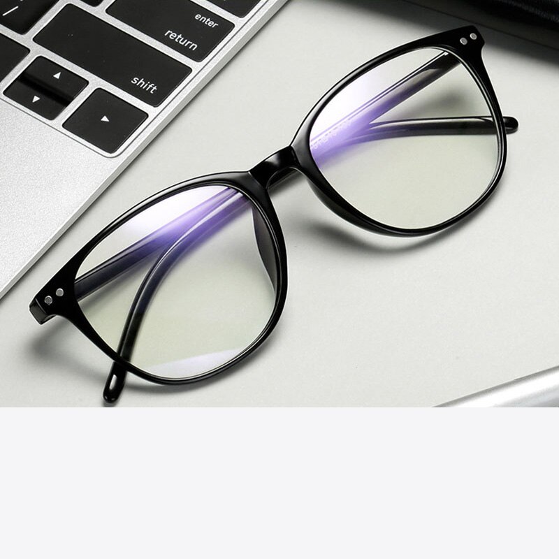 Unisex Computer Glasses Blue Light Blocking Anti Fatigue Ultra Light Round Nerd Eyeglass Frames Teens Boy Girl Anti Eye