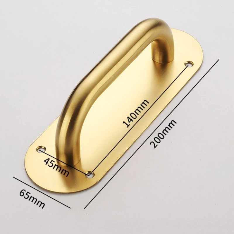 Roestvrij stalen deuren Hardware Handvat Schuifschuur Meubelkast Lade Keukengrepen Trek en duw: AMBER