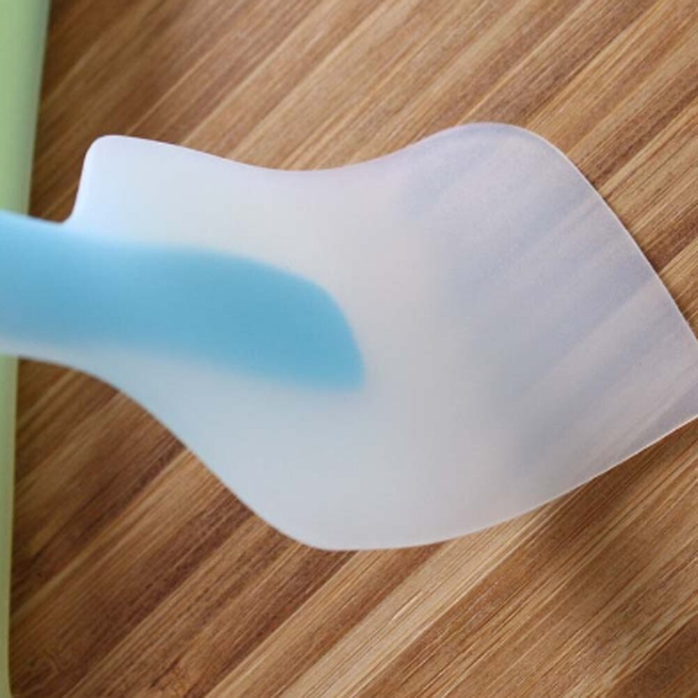 1PC Bunte Silikon Gebäck Spachtel Kuchen Creme Butter Silizium Spachtel 6 Farben: BL