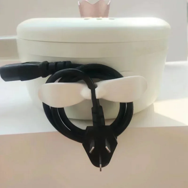Organizador enrollador de cables para el hogar, fijador de enchufe sin rastro para cables de alimentación, herramienta de gestión de cables y almacenamiento de cocina