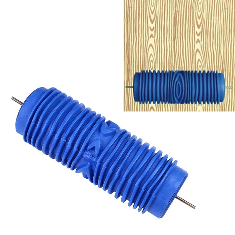 Hushållsfärg roller pensel diy vägg roller pensel mjukt gummihuvud cirkel parallell rand: D