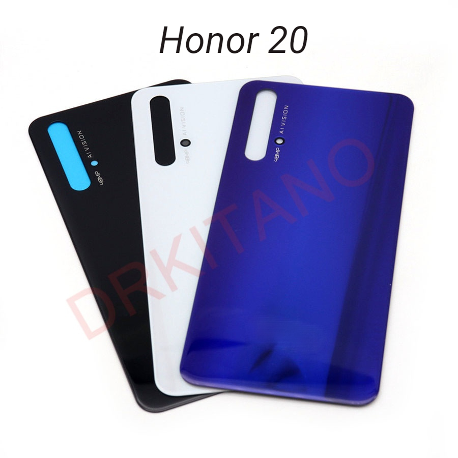 Back Glass Cover Voor Huawei Honor 20 Batterij Cover Achterdeur Behuizing Case Window Back Panel Voor Honor 20 Pro batterij Cover