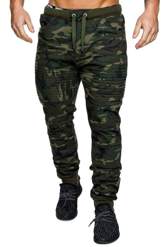 Mode Heren Camouflage Casual Sport Broek Leggings Fitness Gym Jogger Broek