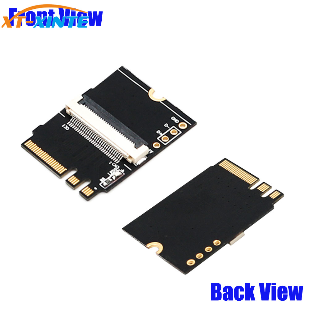 Adaptateur WiFi sans fil M.2 pour clé NGFF A/E/A + E vers Mini PCI-E, câble FPC, pour carte réseau Mini PCI-E pleine grandeur