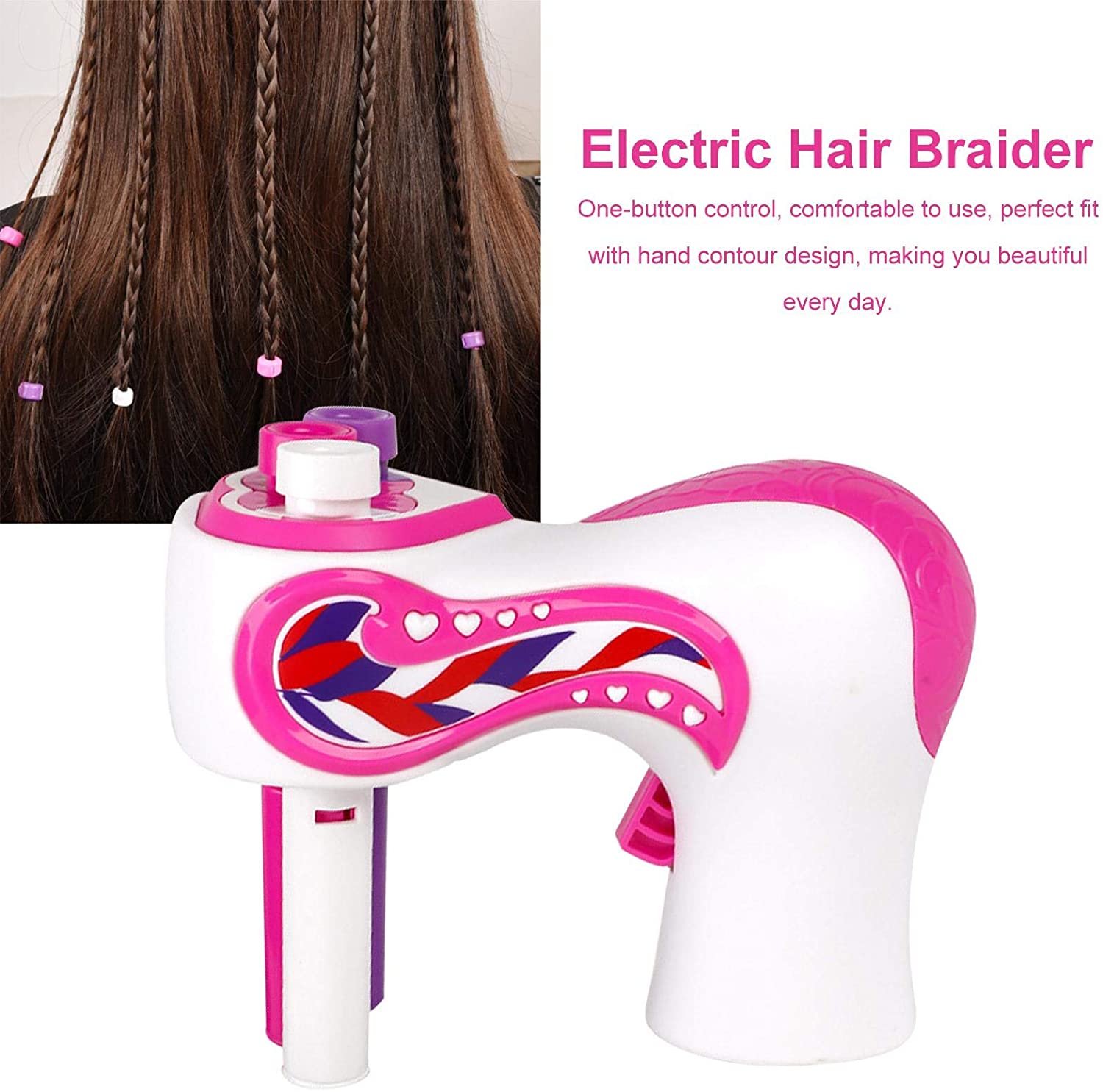 Electric Automatic DIY Hair Braid Kit, Fashionable Braiding Hairstyle Tool, DIY Easy Quick Twist Hair Braids Toys, for Girl Wome