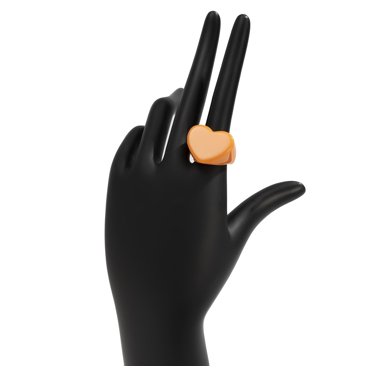 Acryl Hars Ringen Set Voor Vrouwen Meisjes Onregelmatige Marmer Patroon Kleurrijke Transparante Ring Ringen Sieraden: orange