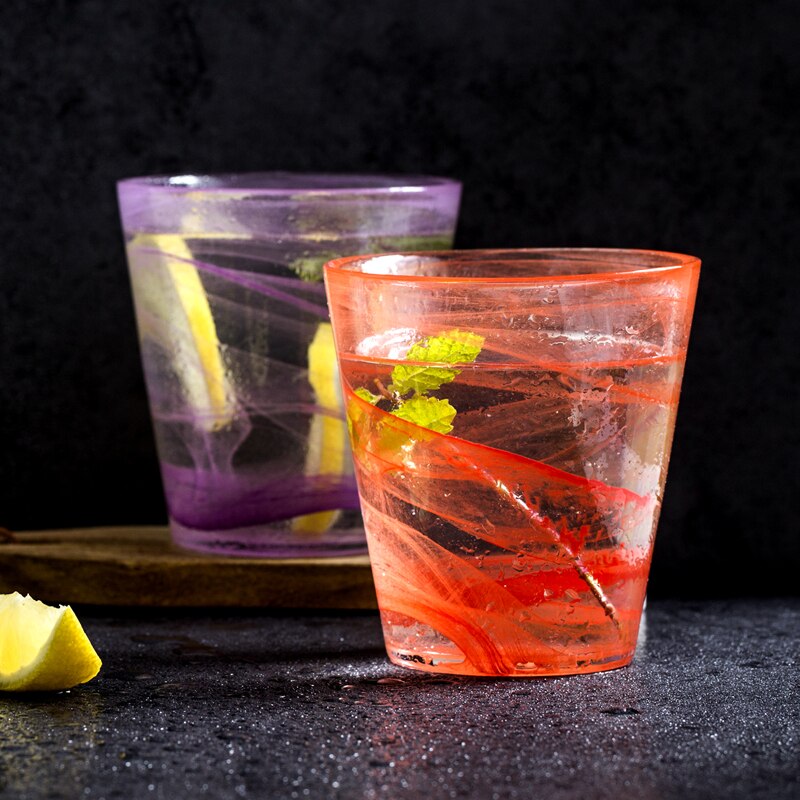 Nordiske farvede vinglas juiceglas til blyfri gennemsigtige glas whiskyglas ølglas fest drinkware