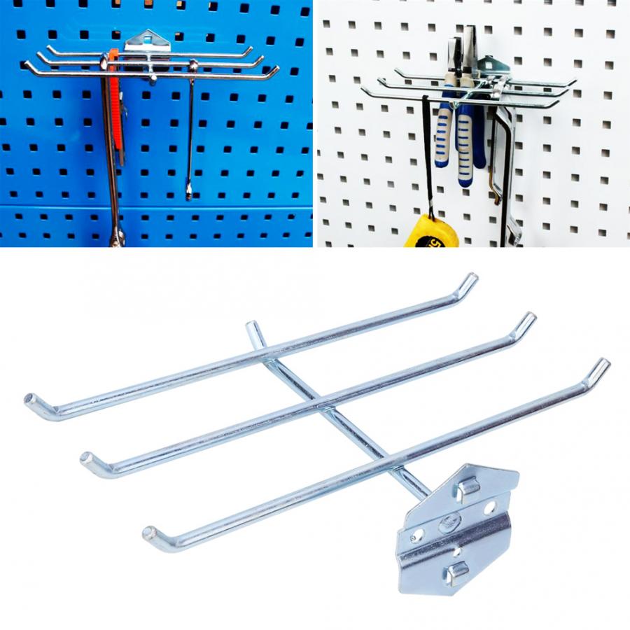 Wall-Mounted Hardware Tool Storage Rack Pegboard Hook Garage Tool Stand Holder Tools Cabinet Hole board hook Hardware Tool box