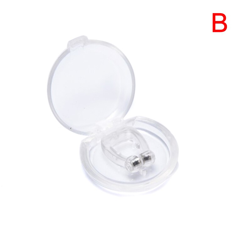 Pince-nez magnétique Anti-ronflement, 1/2/4 pièces, dispositif d&#39;aide au sommeil, pince-nez, Portable, silencieux, pour dormir: B
