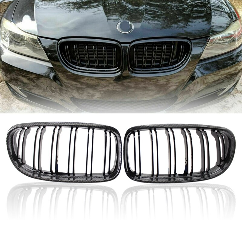 Recambio de rejilla delantera de riñón para BMW, modelos E90, E91, LCI, 325I, 328I, 335I, 4D, años a