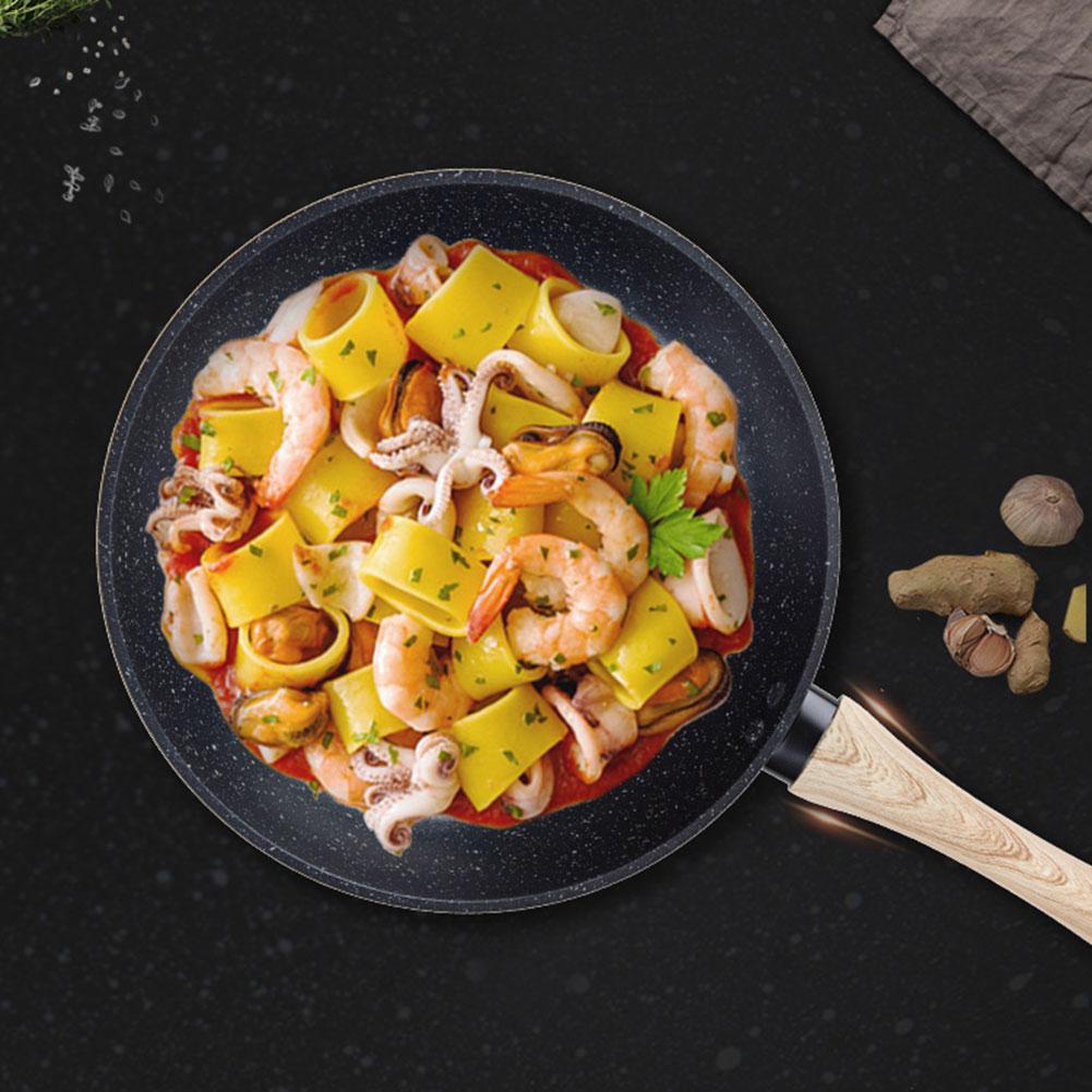 Non-stick Saucepan Frying Pan Cast Iron Pan Stone Layer Frying Pot Cooker Egg Pancake Pot Use Gas And Induction Cookware