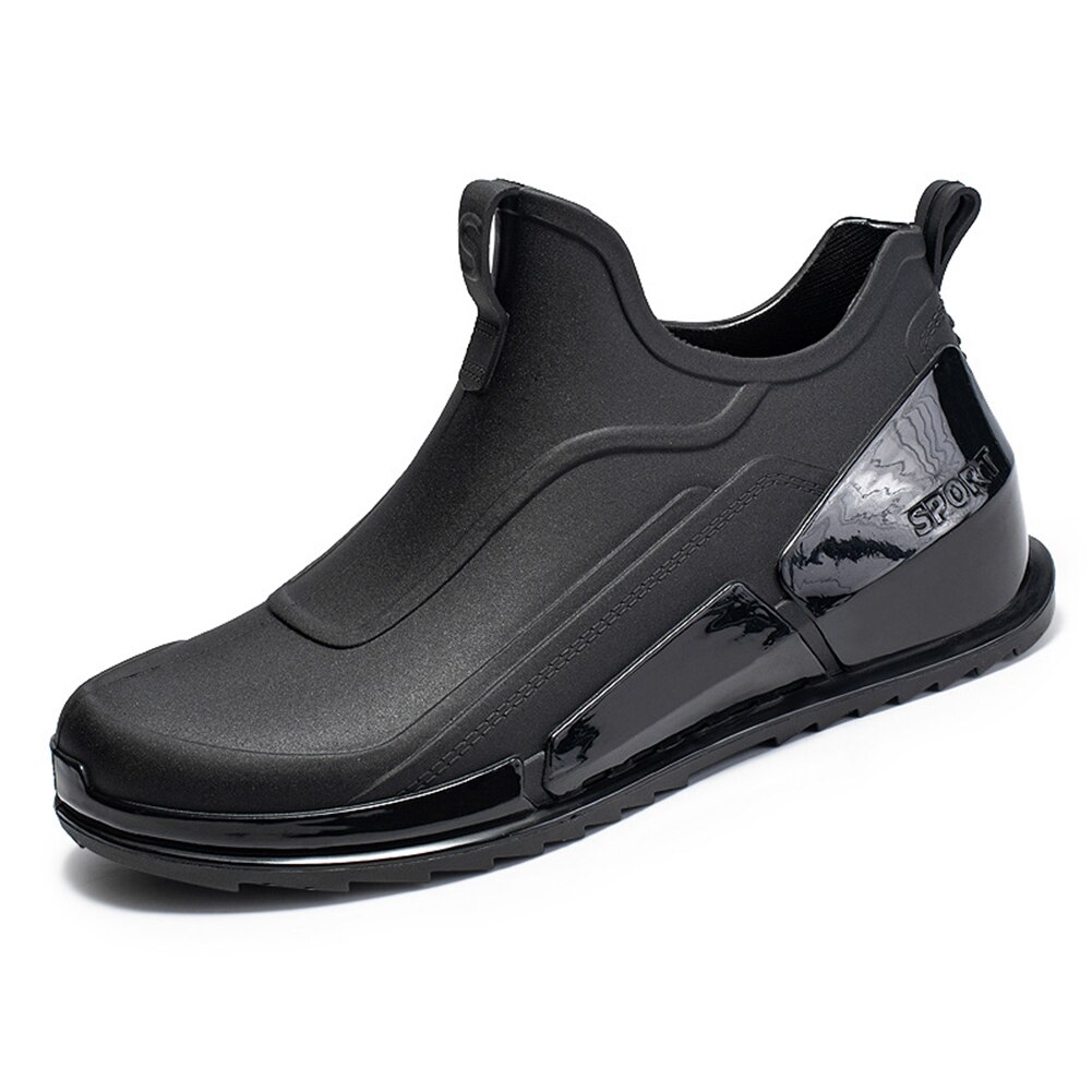 Nuove scarpe da pioggia Unisex stivali da pioggia invernali stivali da neve caldi stivali da pioggia impermeabili da uomo antiscivolo stivali da acqua da uomo stivali da lavoro in gomma: 44