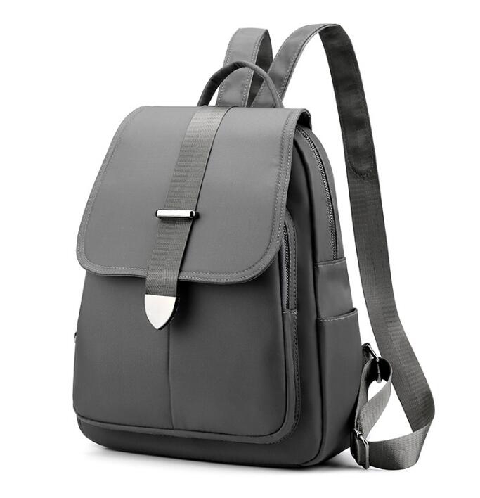 Chuwanglin rucksack frauen pu Nylon tasche frauen Schulter tasche damen tasche anti theif frauen tasche D501104: 2-gray