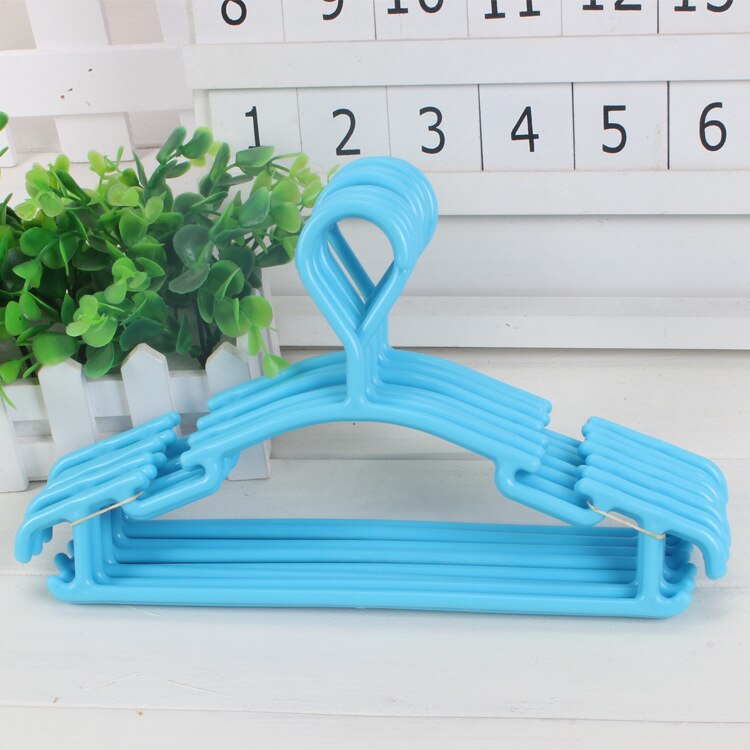 1 PC dzieci plastikowe dziecko dziecko wieszak biały niebieski zielony różowy żółty nn-poślizg wieszak na ubrania sypialnia salon, 27*15cm