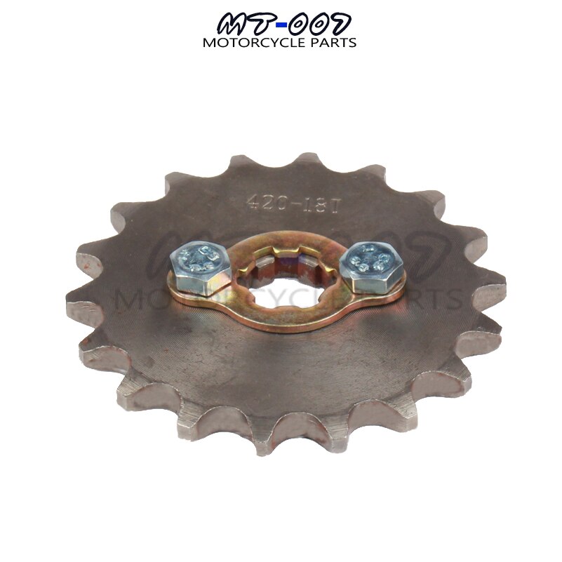 420 10T 11T 12T 13T 14T 15T 16T 17T 18T 19T Zahn 17mm Ich würde Vorderseite Motor- Kettenrad für Motorrad teil