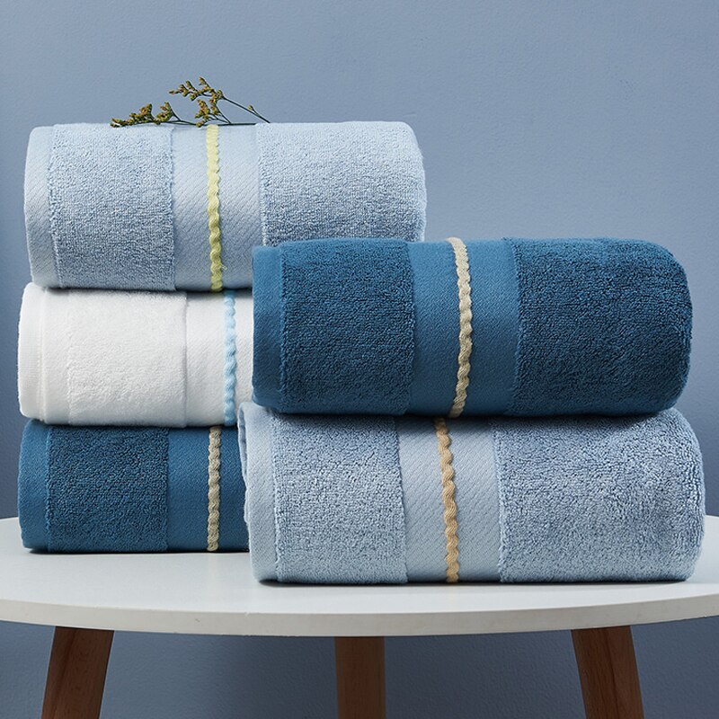 Lange-Nietje Katoen Handdoek Set Ster Hotel Luxe Satijn Handdoek Badhanddoek Thuis Super Zachte Absorberende Badkamer Gezicht handdoeken