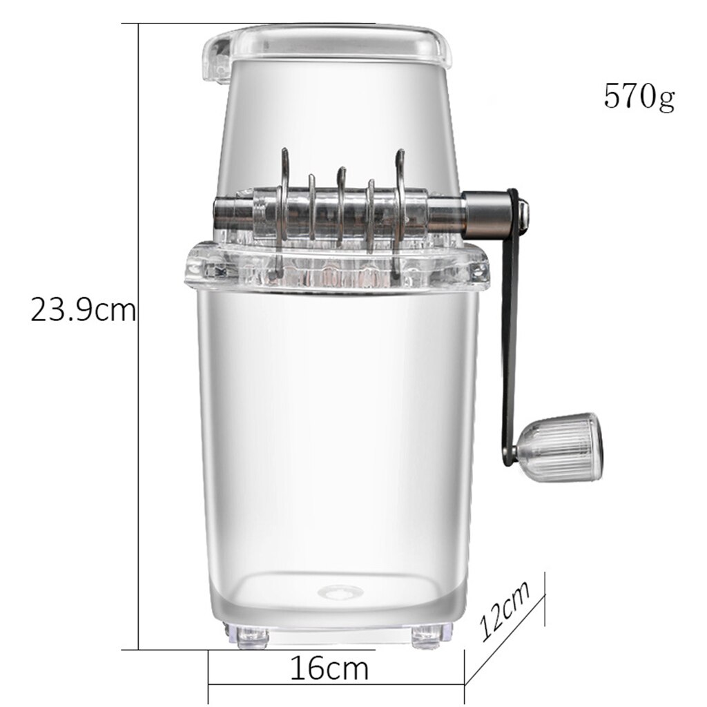 Manual Ice Crusher Shaver Mini Home Ice Breaker BPA Free for Home Party