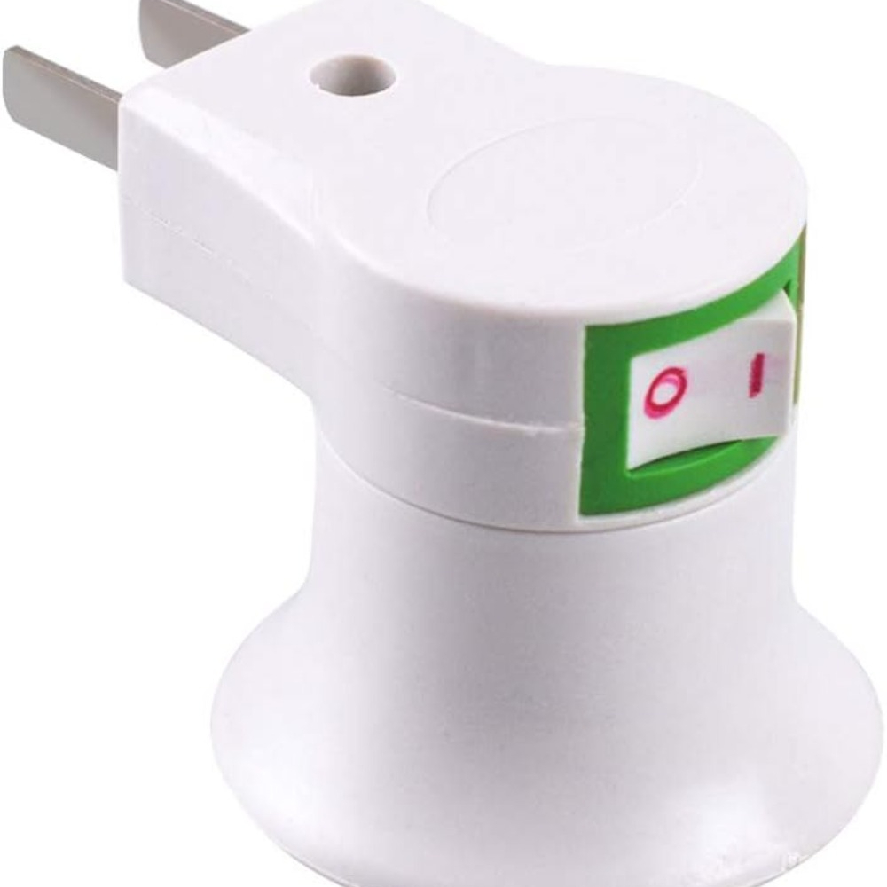 Light Socket with Switch,Light Socket Outlet Light Bulb Plug Adapter Light Bulb To Outlet Adapter Socket Extension Adapter