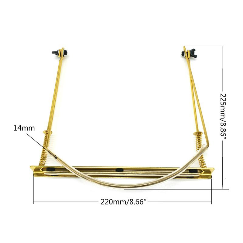 Professionele Harmonica Hals Holder Verstelbare Geschikt 24 Hole Rack Mount Stand Goud