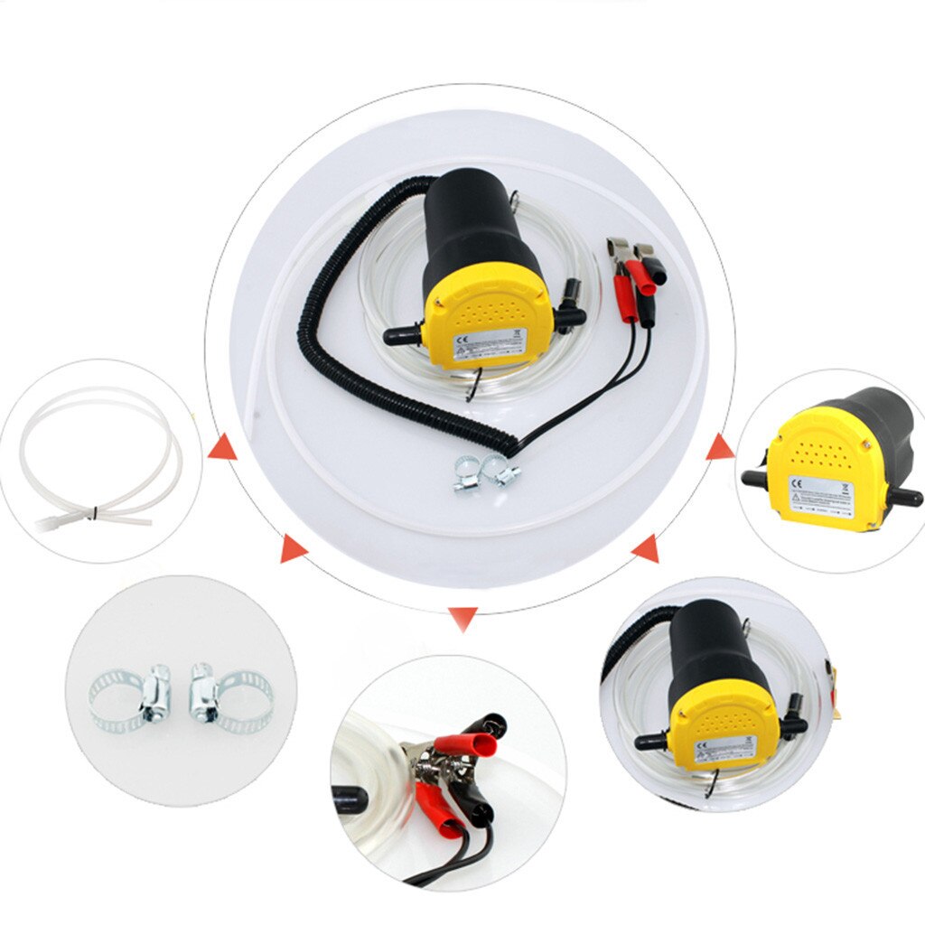 12V 60W Oil/crude oil Fluid Sump Extractor Scavenge Exchange Transfer Pump Suction Transfer Pump + Tubes for Auto Car Boat