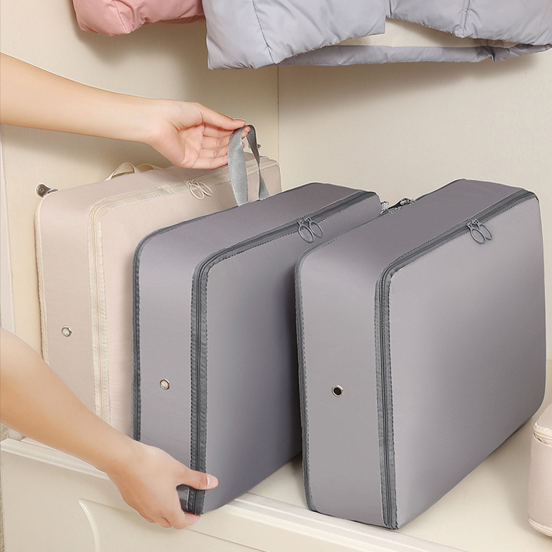 Large Capacity Compression Finishing Bag Travel Clothes Down Jacket Storage Bag Foldable Expansion Organizer Bag