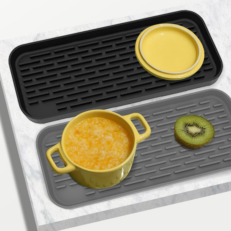 Siliconen Servies Antislip Mat Gootsteen Lade Zeepdispenser Spons Afvoer Pad Droogkussen Pad Opbergen Gootsteen Afvoermat