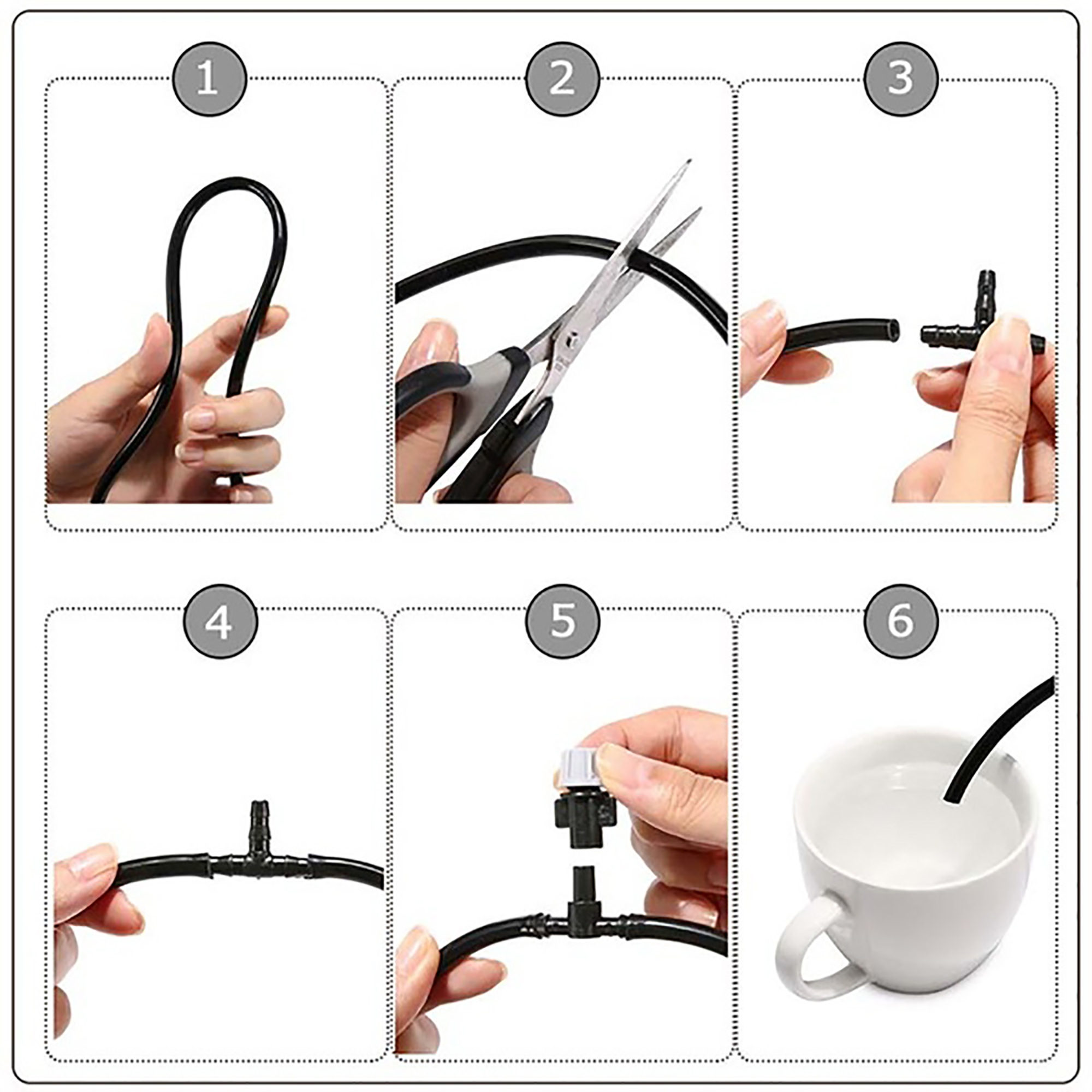 5m/10m/20m Automatic Misting Watering kit Garden Pouring Drip Irrigation System Agriculture Greenhouse Irrigation