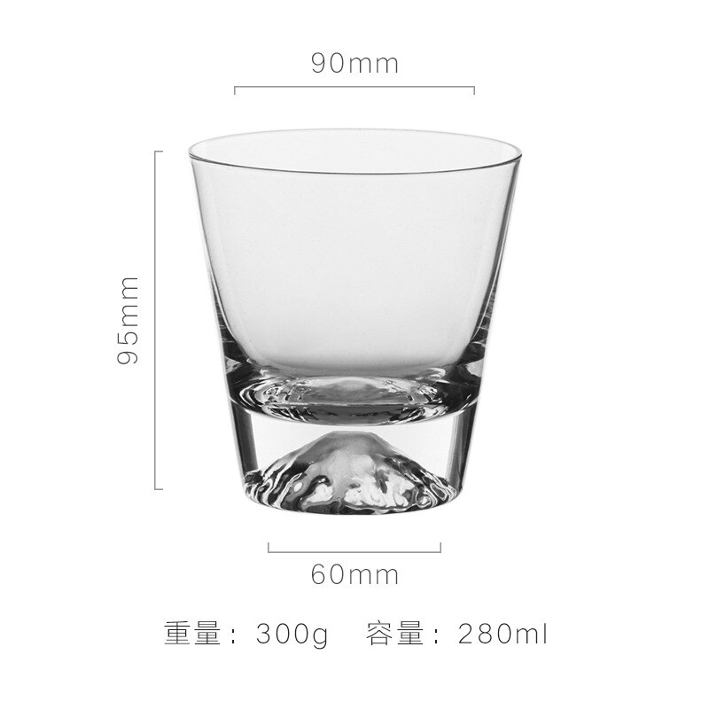 glass family thickened glass whisky glass juice drink snow mountain glass: Default Title