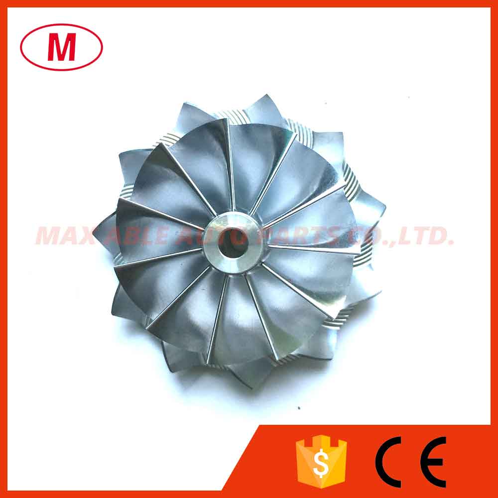 K04 41.000/50.96mm 11+0 blades Performance Turbo Billet compressor wheel/Aluminum 2618/Milling wheel for Turbocharger Cartridge