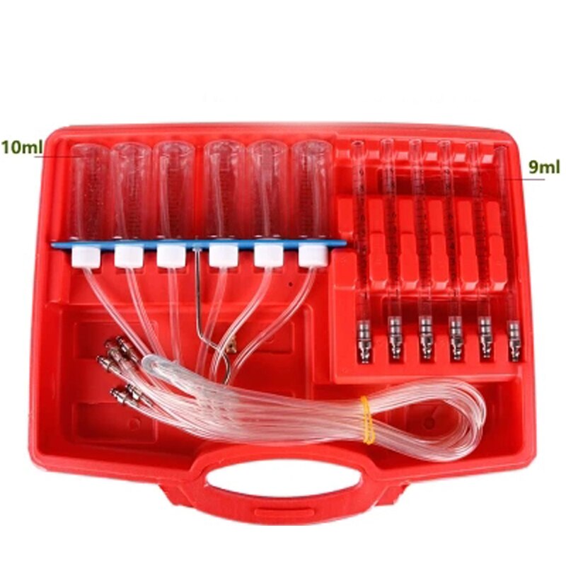 Kit de Test de débit d&#39;injecteur de carburant Diesel, adaptateur à rampe commune, ensemble de testeur de carburant, ensemble d&#39;outils d&#39;inspection d&#39;injecteur