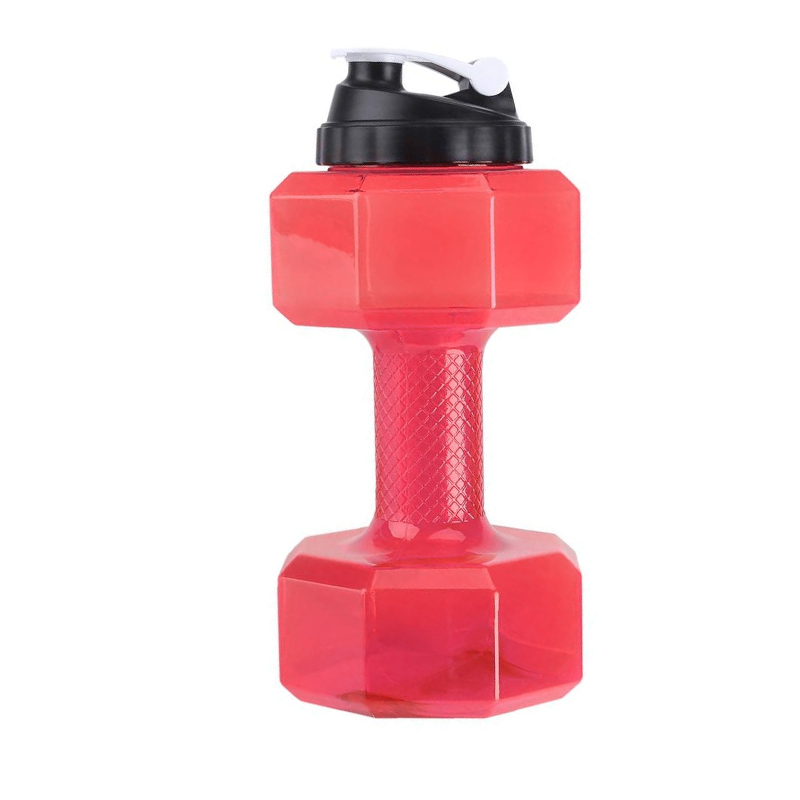Mancuerna grande de agua para Fitness en casa, 2,6l, gimnasio, deporte, Fitness, viaje, gimnasio, entrenamiento: Rojo