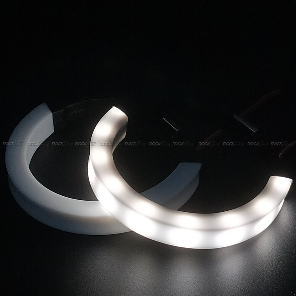 Turn Signal Led Light Strips Op Voor/Achter Vork Schokdemper Voor Kawasaki Z125 Z400 Z650 Z800 Z900 Z1000 w800 Versys 650/1000: 36mm-53mm White