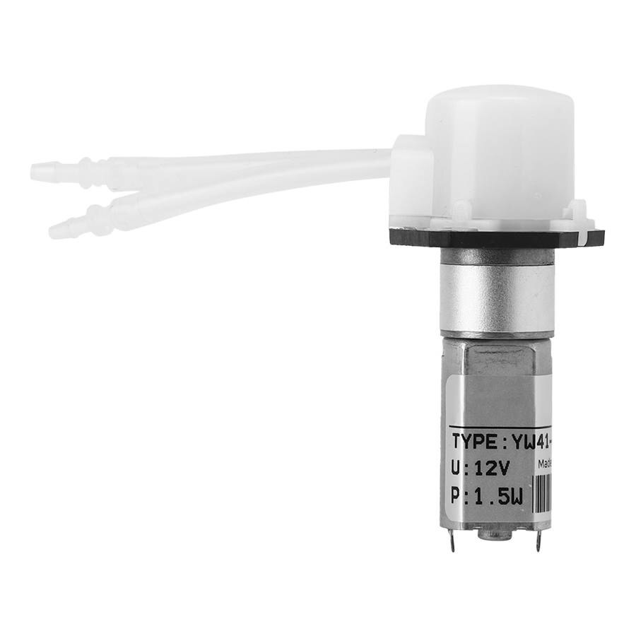 Mini dosing pump 12V DC peristaltic with silicone pump tube for laboratory bioengineering back and forth support