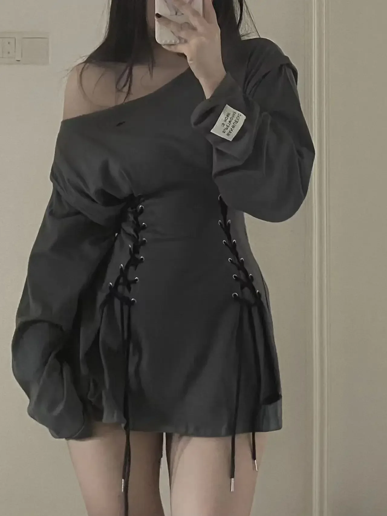 Fairycore-vestido con corsé Grunge para mujer, – Grandado