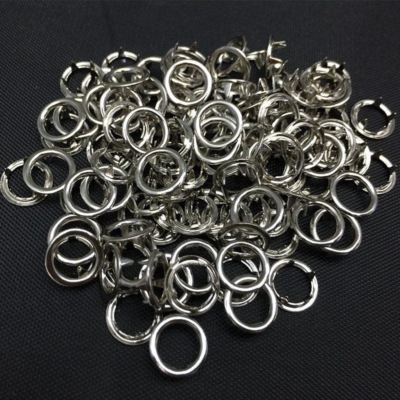 500 Sets/partij 10 Kleuren 9.5Mm Metal Prong Snap Knoppen Fasteners Drukknopen Poppers Baby Romper Gesp Snap