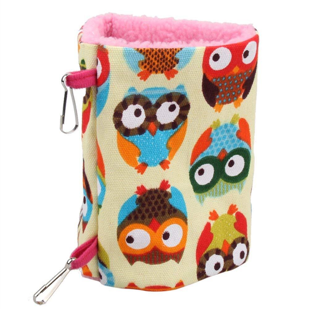 Jaula colgante de felpa gruesa para pájaros, hamaca de nido de loro para mascotas, jaula cálida de invierno para pájaros, juguetes para cama, casa de hámster, tienda de campaña