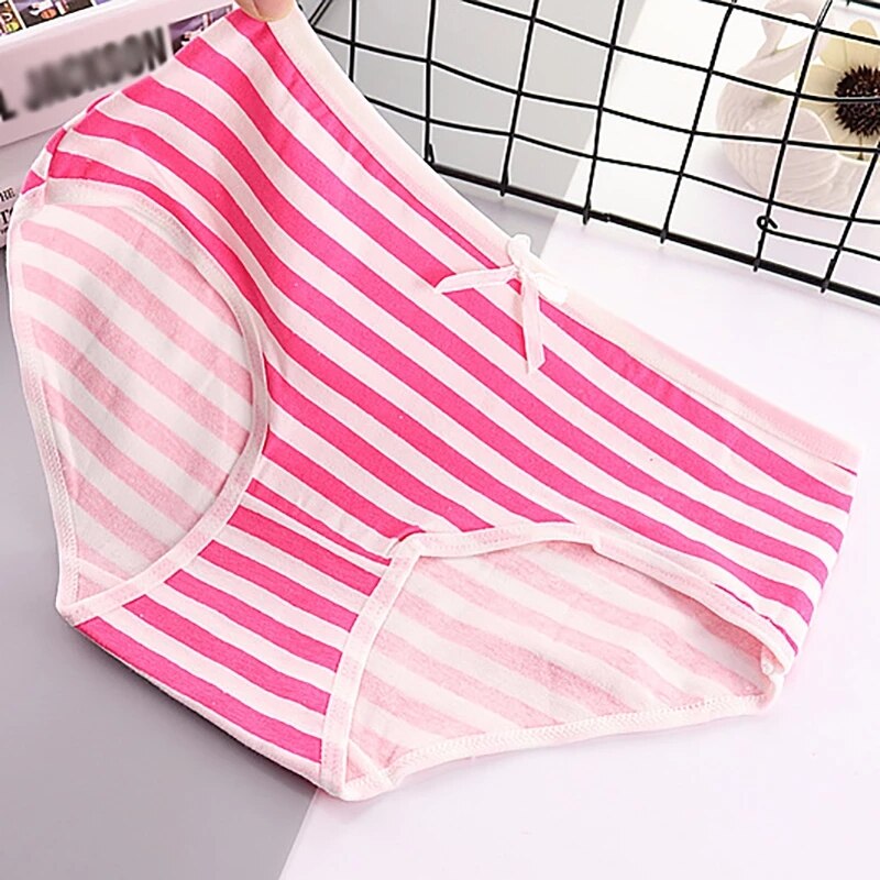 Neue Frauen Anime Stil Intime Höschen Blau Rosa Grün Schwarz Süssigkeit Farbe Streifen Unterwäsche Unterhose Mädchen Cosplay Kawaii Lolita