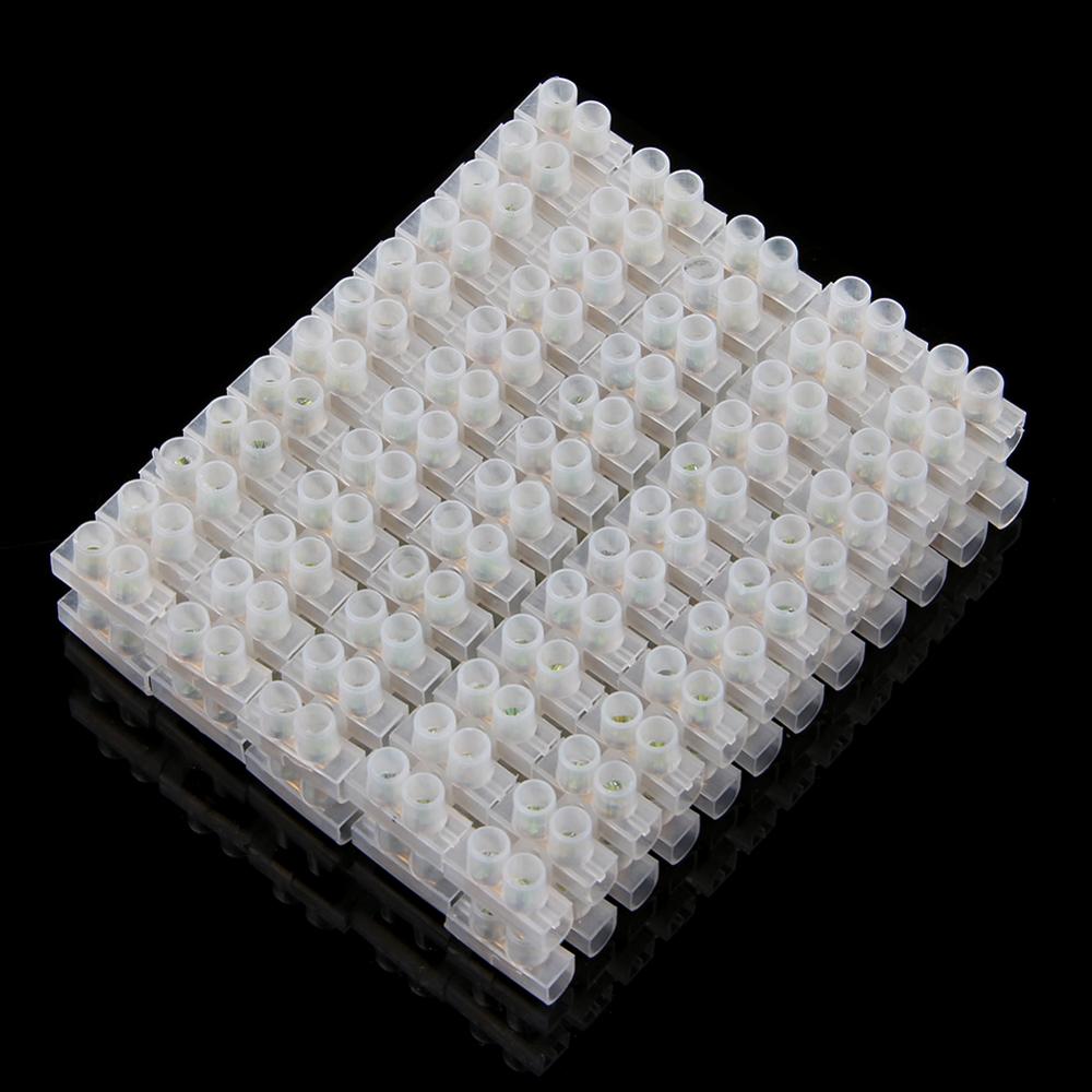 10pcs Screw Terminal Barrier Connector Electrical Wire Connection 12 Position Barrier Terminal Strip Block 5A